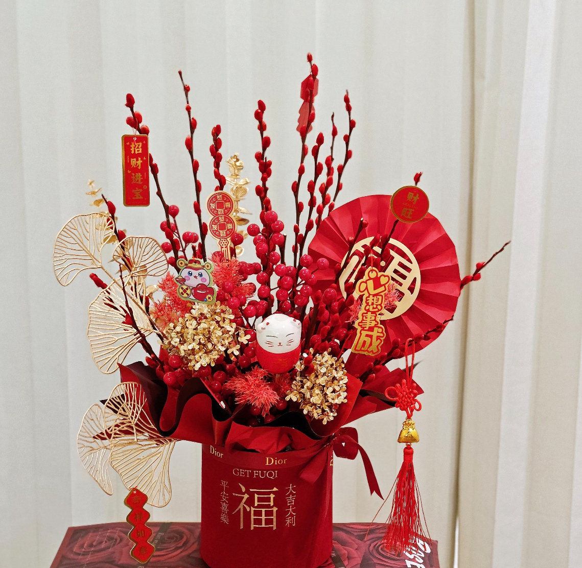 新春年宵花福桶